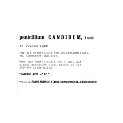 Kultúra na výrobu syrov s bielou plesňou (Penicillium Candidum)