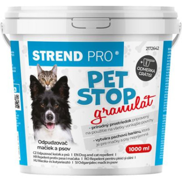 Odpudzovač Strend Pro PET STOP, granulát, 1000 ml, prírodný plašič psov a mačiek