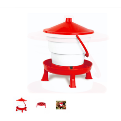 Napájacie vedierko pre hydinu, s podstavcom, 15 l - GAUN 12043