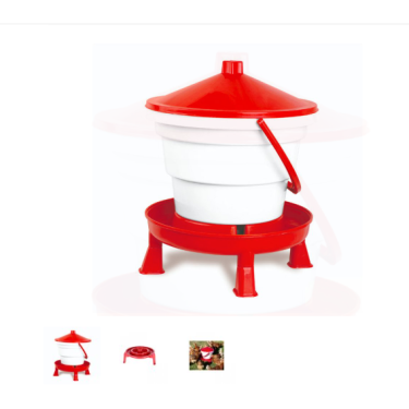 Napájacie vedierko pre hydinu, s podstavcom, 15 l - GAUN 12043