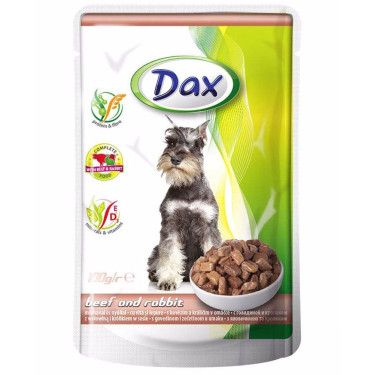Dax Dog hovädzie a králičie vrecko 100 g