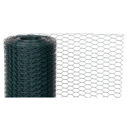 Pletivo HEX PVC 500/13/0,9 mm, 10 m, zelené, šesťhranné, záhradné, chovateľské