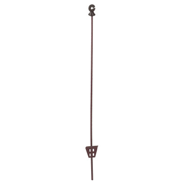 Kovová tyčka s kruhovým izolátorom pre elektrický ohradník – 106 cm