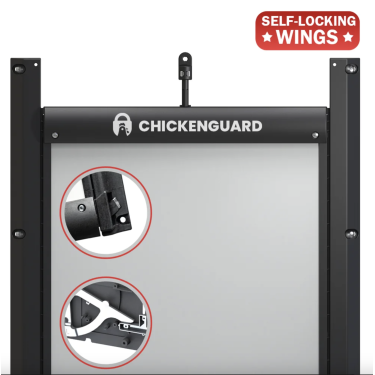 Bezpečnostné dvierka s poistkou ku kurníku CHICKEN GUARD DOOR 25x30