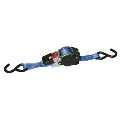 Samonavíjací upínací popruh KERBL 37181 3 m / 25 mm / 300 kg, modrý