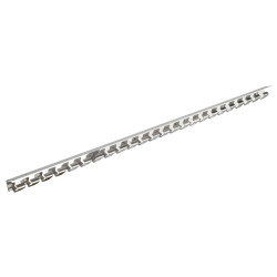 Závesná lišta 100 cm, nehrdzavejúca oceľ, pre PVC clonu, Kerbl