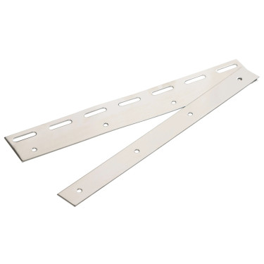 Upínacia a kyvná lišta 300 mm pre PVC záves, nehrdzavejúca oceľ 