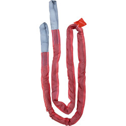 Ťažné lano s okami KERBL 37704 4 m / 40 mm / 35 000 kg, červené