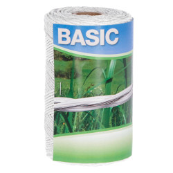 Ohradníkové lanko BASIC 250 m, 3 × 0,16 mm Niro, biele