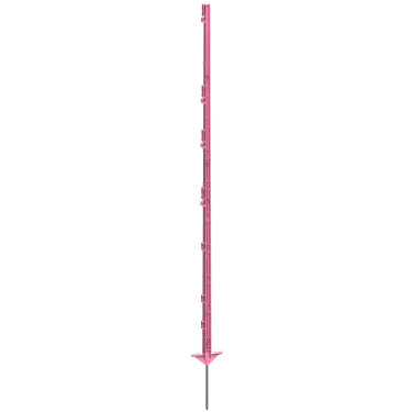 Stĺpik plastový pre elektrický ohradník, 156 cm, ružová