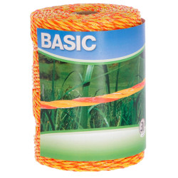 Ohradníkové lanko BASIC 250 m, 3 × 0,20 mm Niro, žltá/oranžová