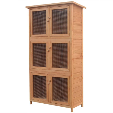 Drevená králikáreň VERONA pre 6 králikov, 1020x480x1800 mm