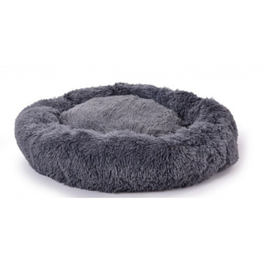 Kerbl pelech Fluffy pre šteniatka a malé psy, plyšový, šedý