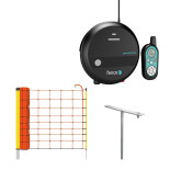 Set elektrického ohradníka so sieťou - ochrana pred vlkom, rysom - DUO RF zdroj s ovládačom - sieť 50 m