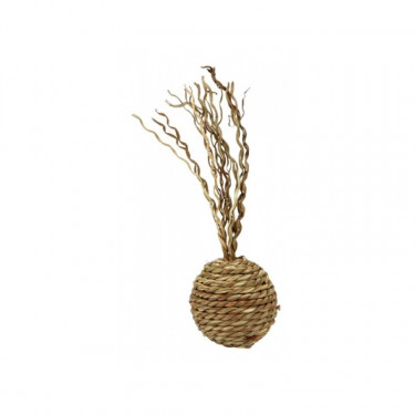 Hračka pre mačky - loptička z morskej trávy, 4,5 cm