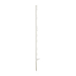 Stĺpik plastový pre elektrický ohradník, dĺžka 105 cm, 9 očiek, biely