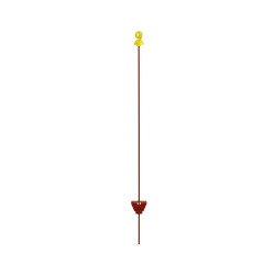 Kovová tyčka s kruhovým izolátorom pre elektrický ohradník - 105 cm