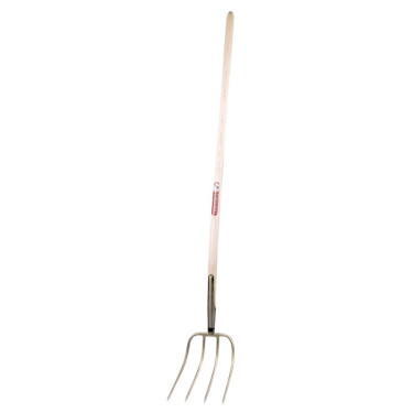Kované vidly Erntekönig, 4 hroty, 31 cm, s násadou 135 cm, zlaté