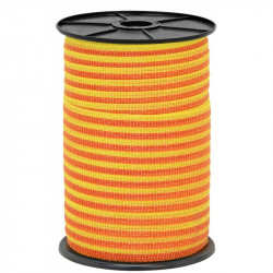 Páska pre elektrický ohradník, priemer 10 mm, 250 m, žlto-oranžové