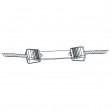 Litzclip® spojka na lanko 3 mm - 10 ks