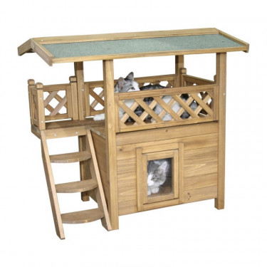 Pelech - búda pre mačky LODGE, 77x50x73cm