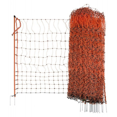 Sieť vodivá pre hydinu 106 cm, 50 m, oranžová