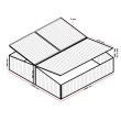 Wiltec Double Cold Frame skleník z hliníka, 100 x 120 x 40 cm