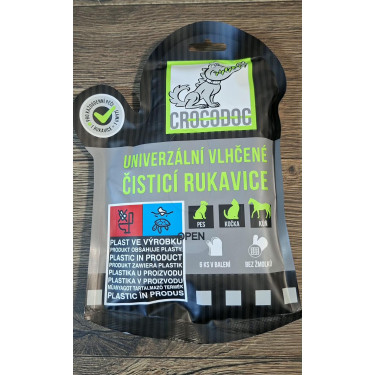 CROCODOG univerzálne vlhčené čistiace rukavice