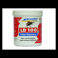 LD 100 A 1000g proti rezistentným muchám v stajni, insekticíd na muchy