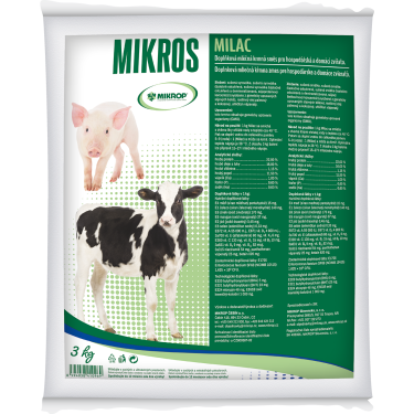 Mikrop MILAC - mliečna kŕmna zmes, 3 kg