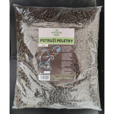 Pstruže peletky 3 kg, priemer 6 mm