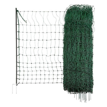 Vodivá sieť pre hydinu 106 cm, 50 m, 2 hroty, zelená + brána 105 cm